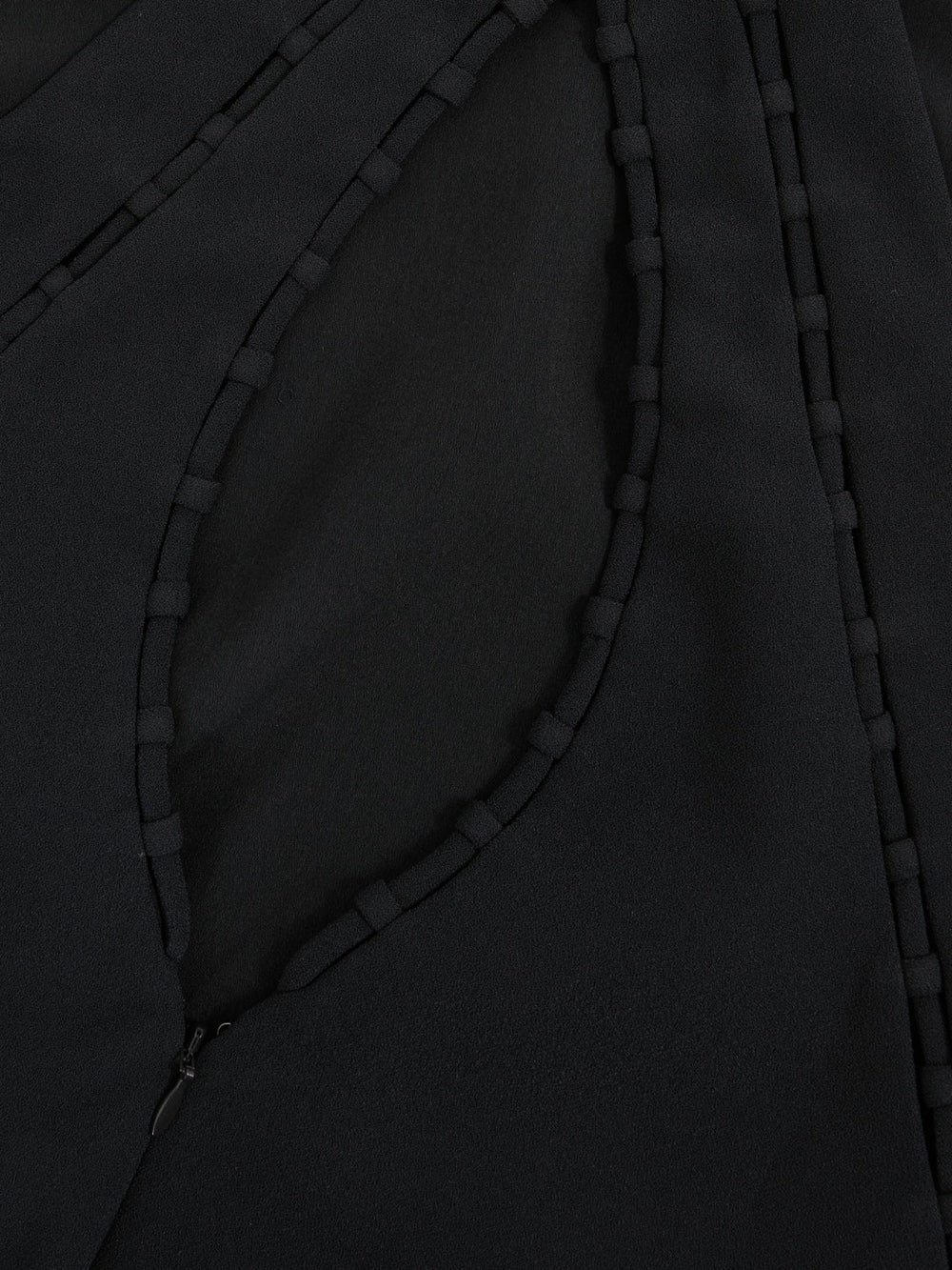 Ladder-Trim Sleeveless Maxi Dress in Navy