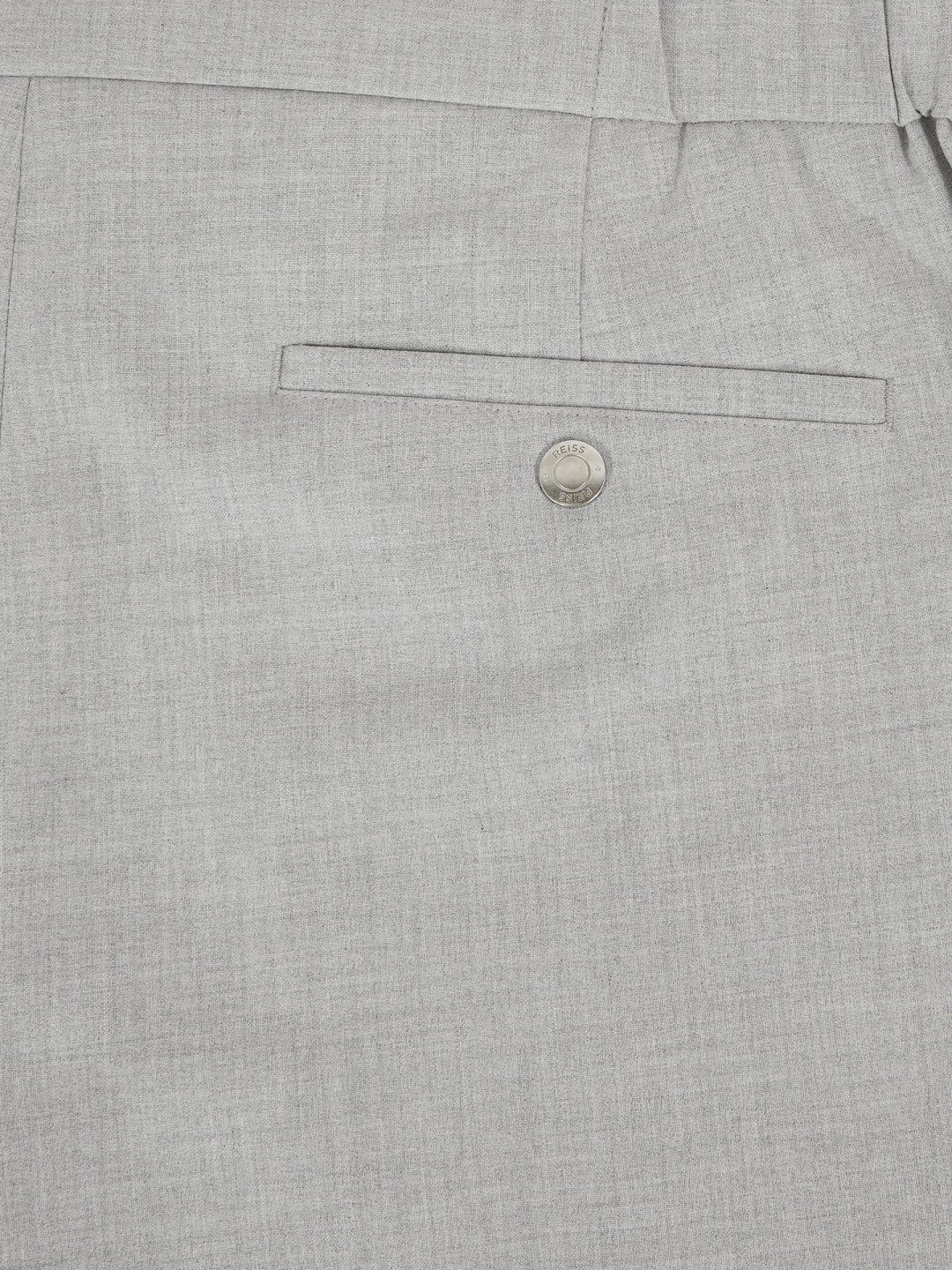 Slim-Fit Internal-Drawstring Trousers in Grey