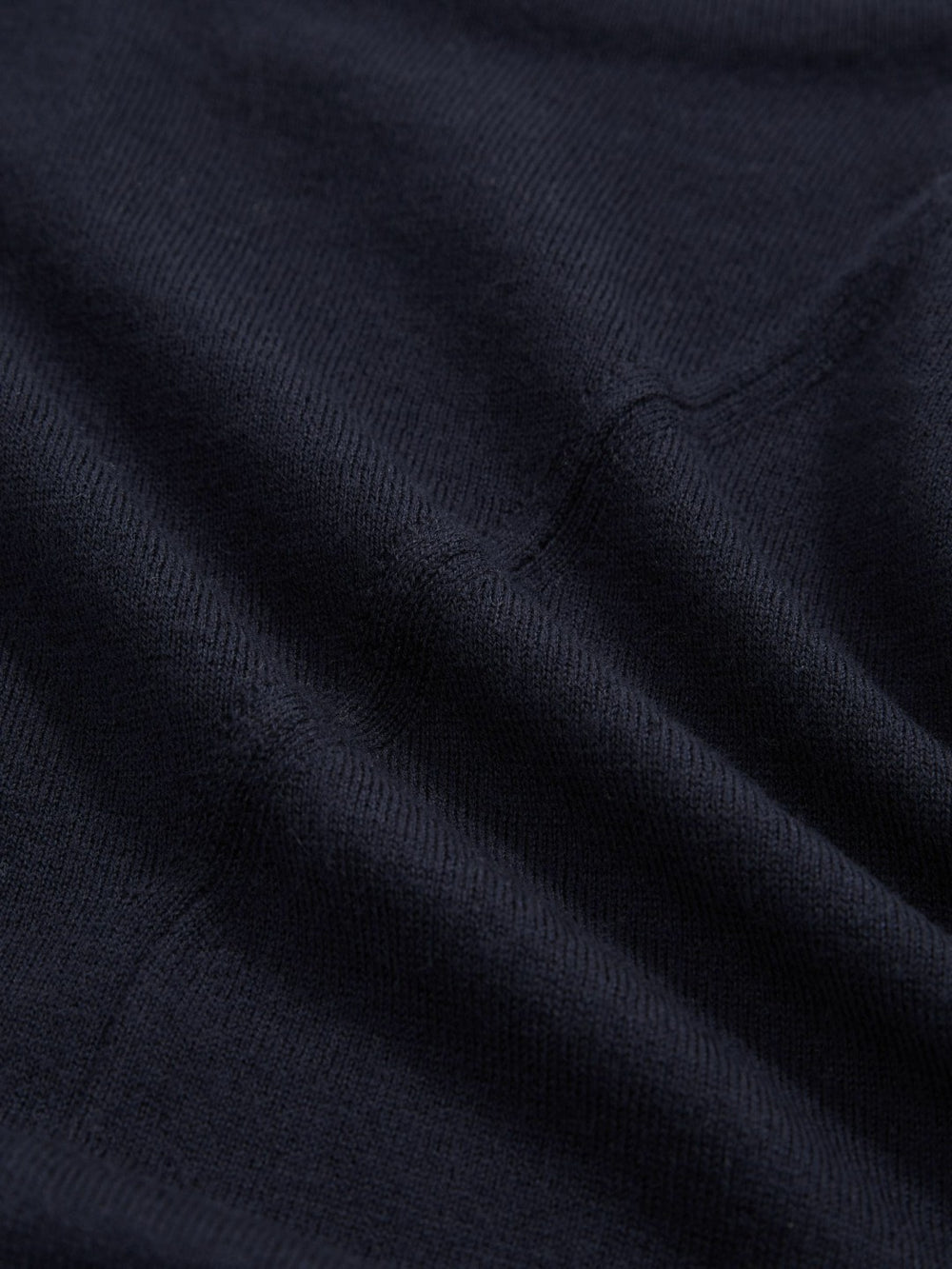 Wool Slouched Sleeveless Top in Navy