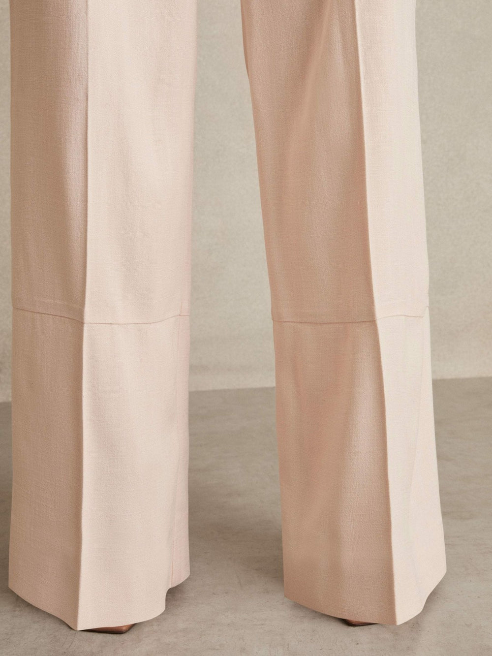 Petite Wide-Leg Suit Trousers in Pink