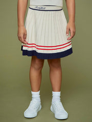 13-14 yrs SmileyWorld Tennis Skirt in Off White