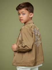 3-9 yrs SmileyWorld Harrington Jacket in Stone