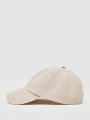 Embroidered-Logo Tech Baseball Cap in Stone