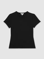 Stretch-Cotton Crew-Neck T-Shirt in Black