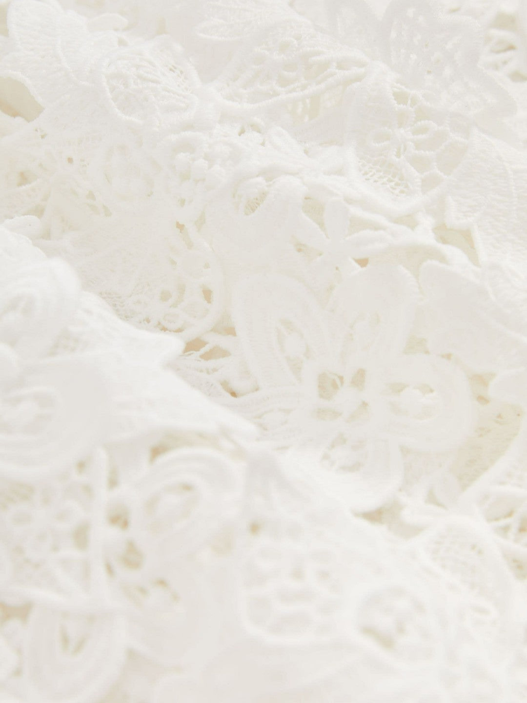 Cotton Cut Out Lace Cami Top in Ivory
