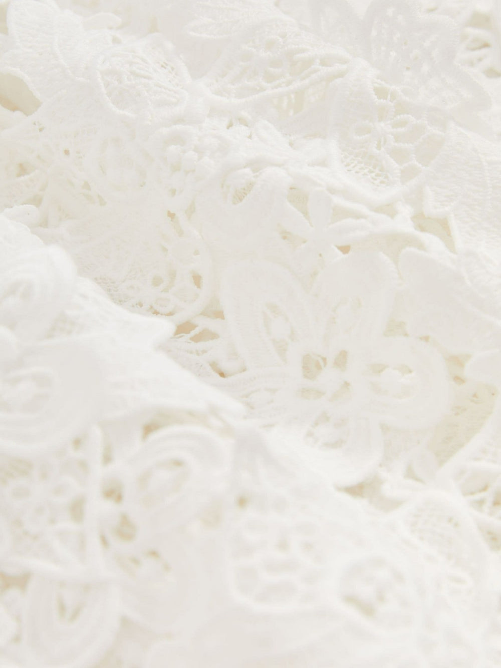 Cotton Cut Out Lace Cami Top in Ivory