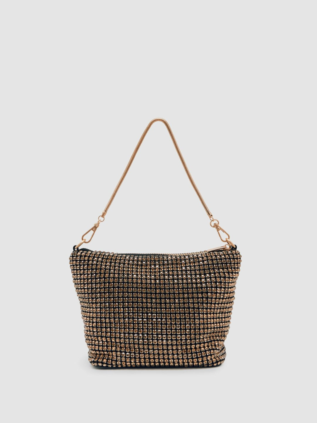 Crystal Bracelet Pouch Bag in Gold