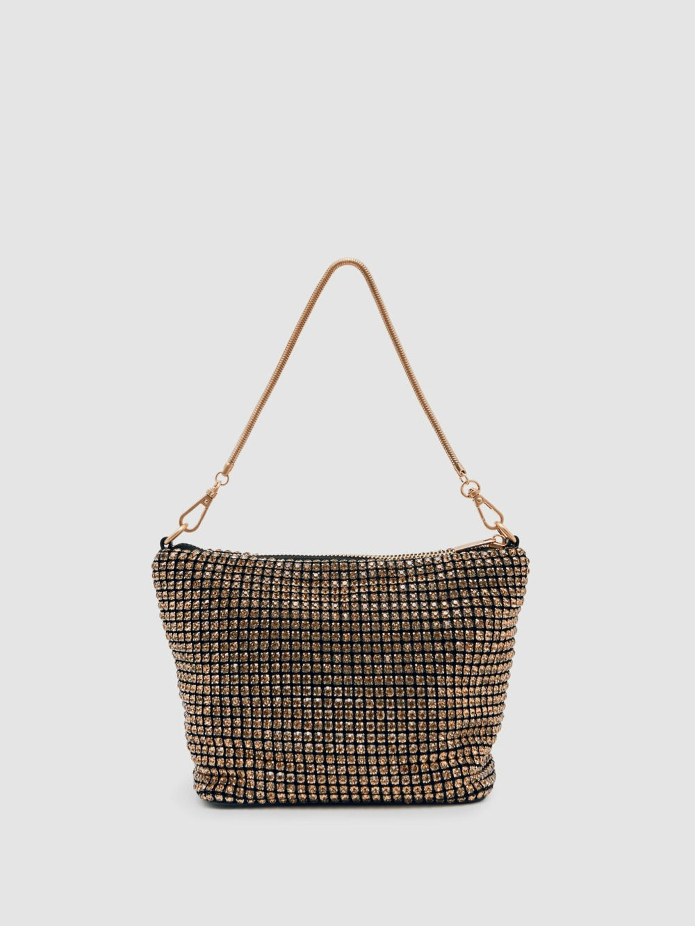 Crystal Bracelet Pouch Bag in Gold