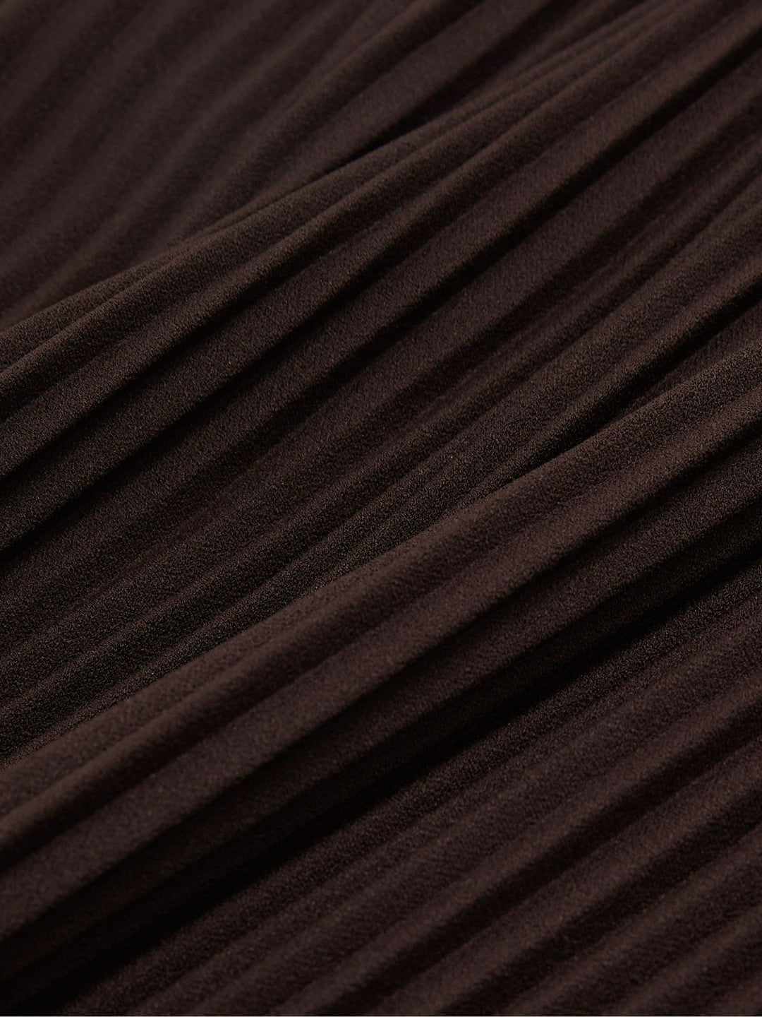 Pleated Jersey Midi Skirt in Burgundy