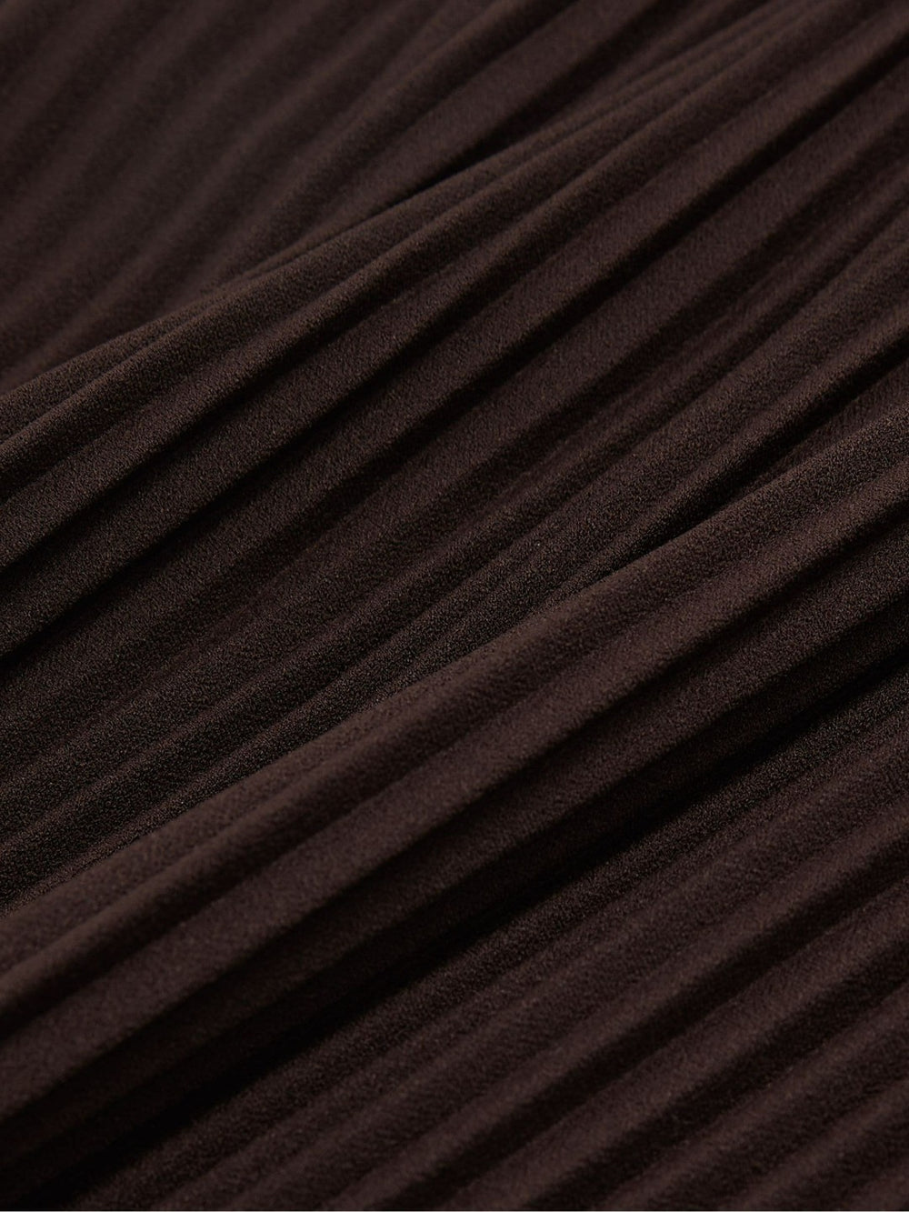 Pleated Jersey Midi Skirt in Burgundy