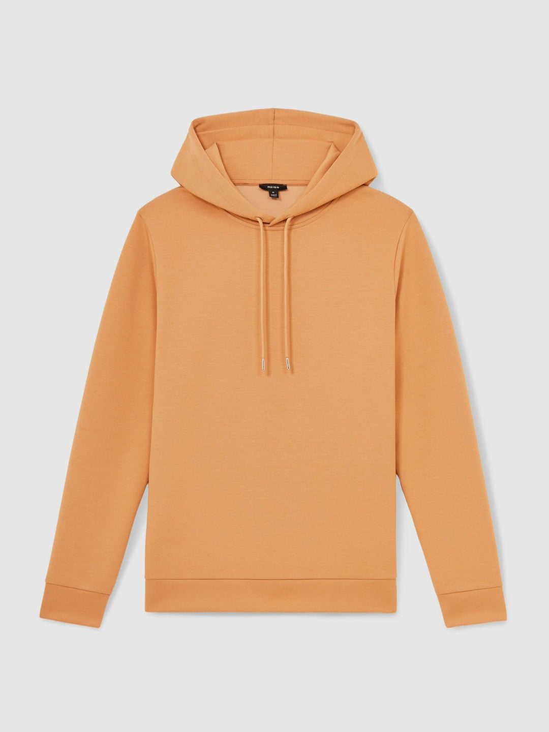 Interlock Jersey Drawstring Hoodie in Light Camel Brown