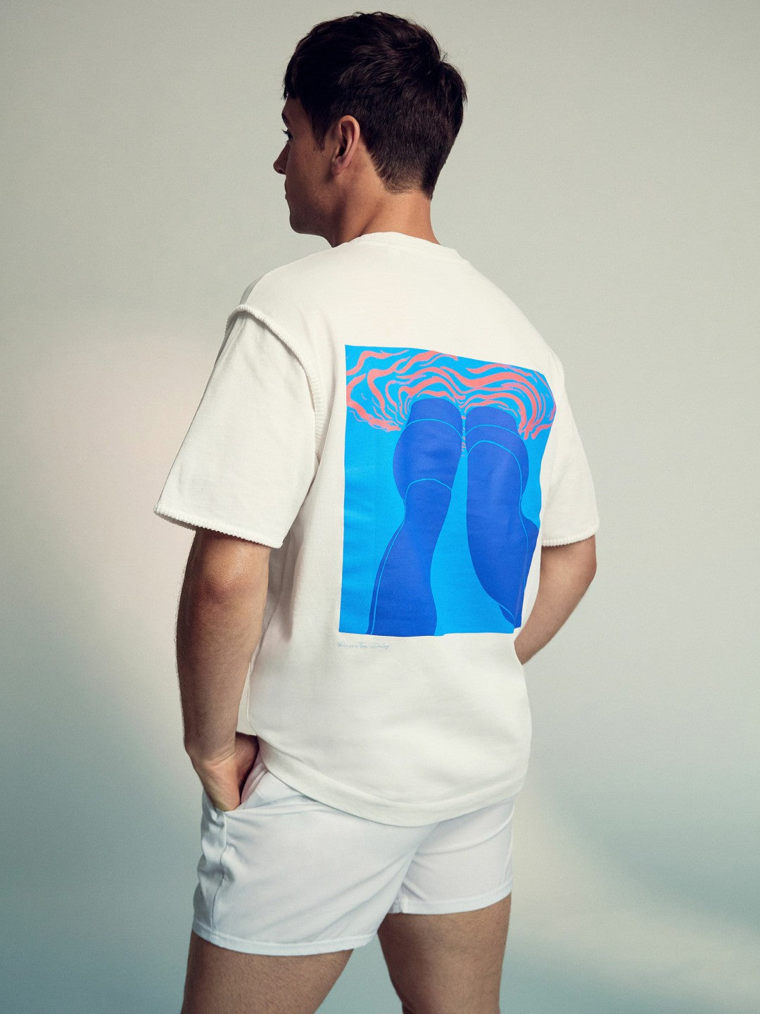 | Tom Daley Graphic-Print T-Shirt in White
