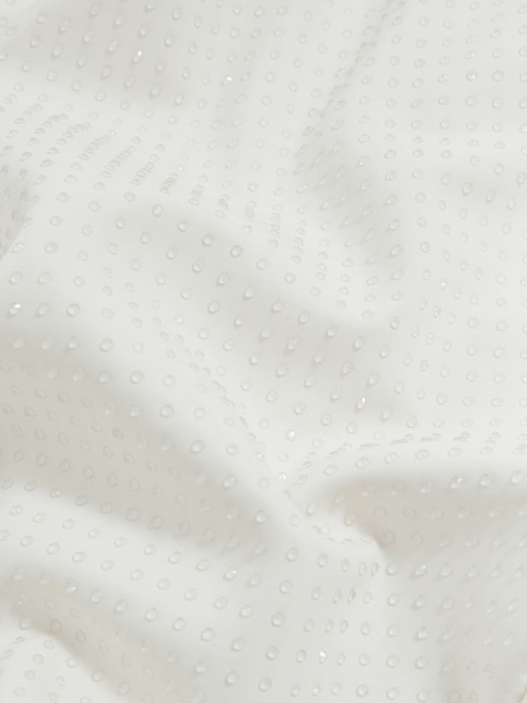 Good American Scuba Crystal Midi Dress in White