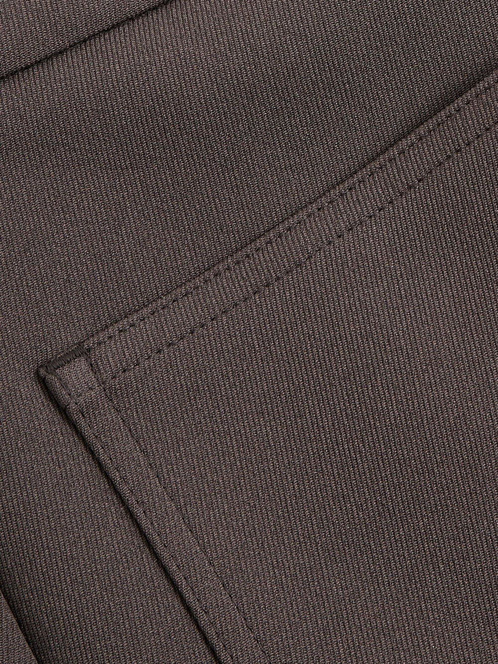 Petite Twill Patch-Pocket Flared Trousers in Mauve Neutral
