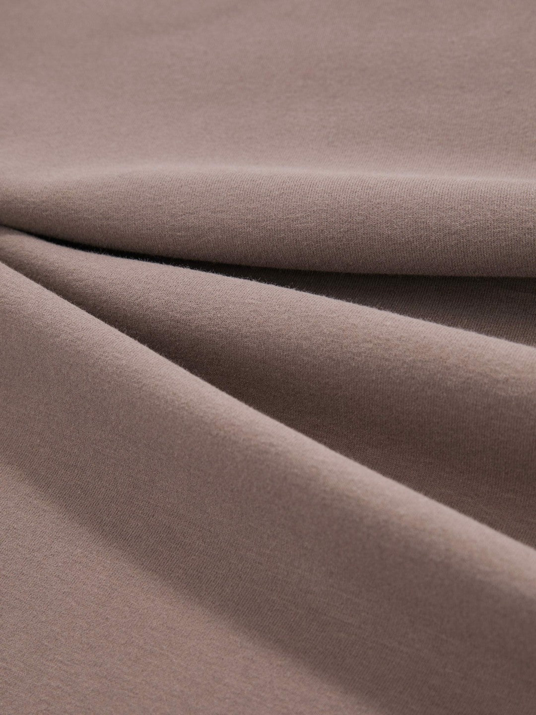 Stretch-Cotton Crew-Neck T-Shirt in Taupe Brown