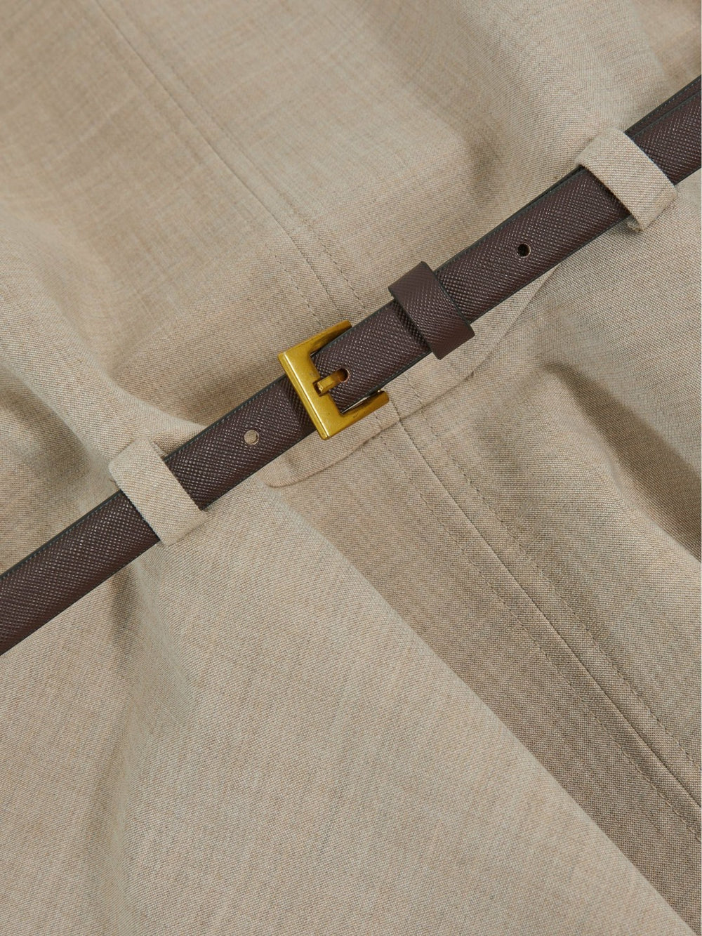 3-9 yrs Drop Waist Belted Sleeveless Dress in Neutral