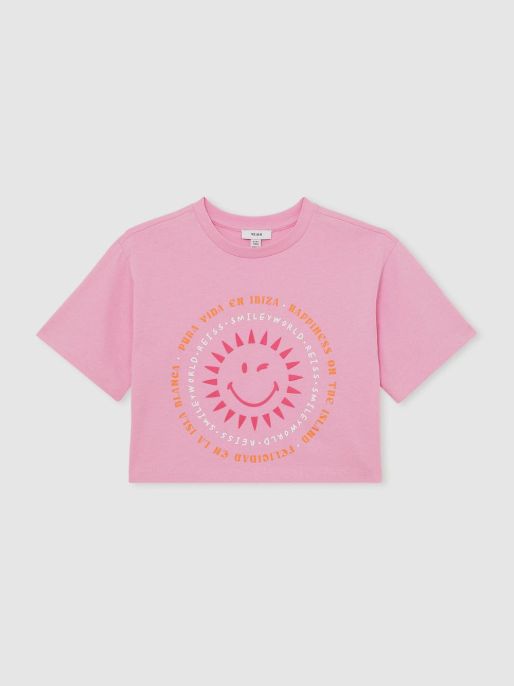 13-14 yrs SmileyWorld | Sun-Print T-Shirt in Pink
