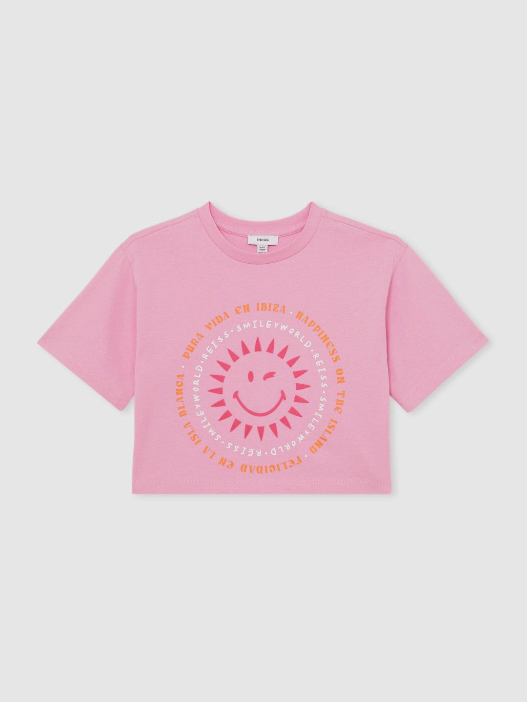 13-14 yrs SmileyWorld | Sun-Print T-Shirt in Pink