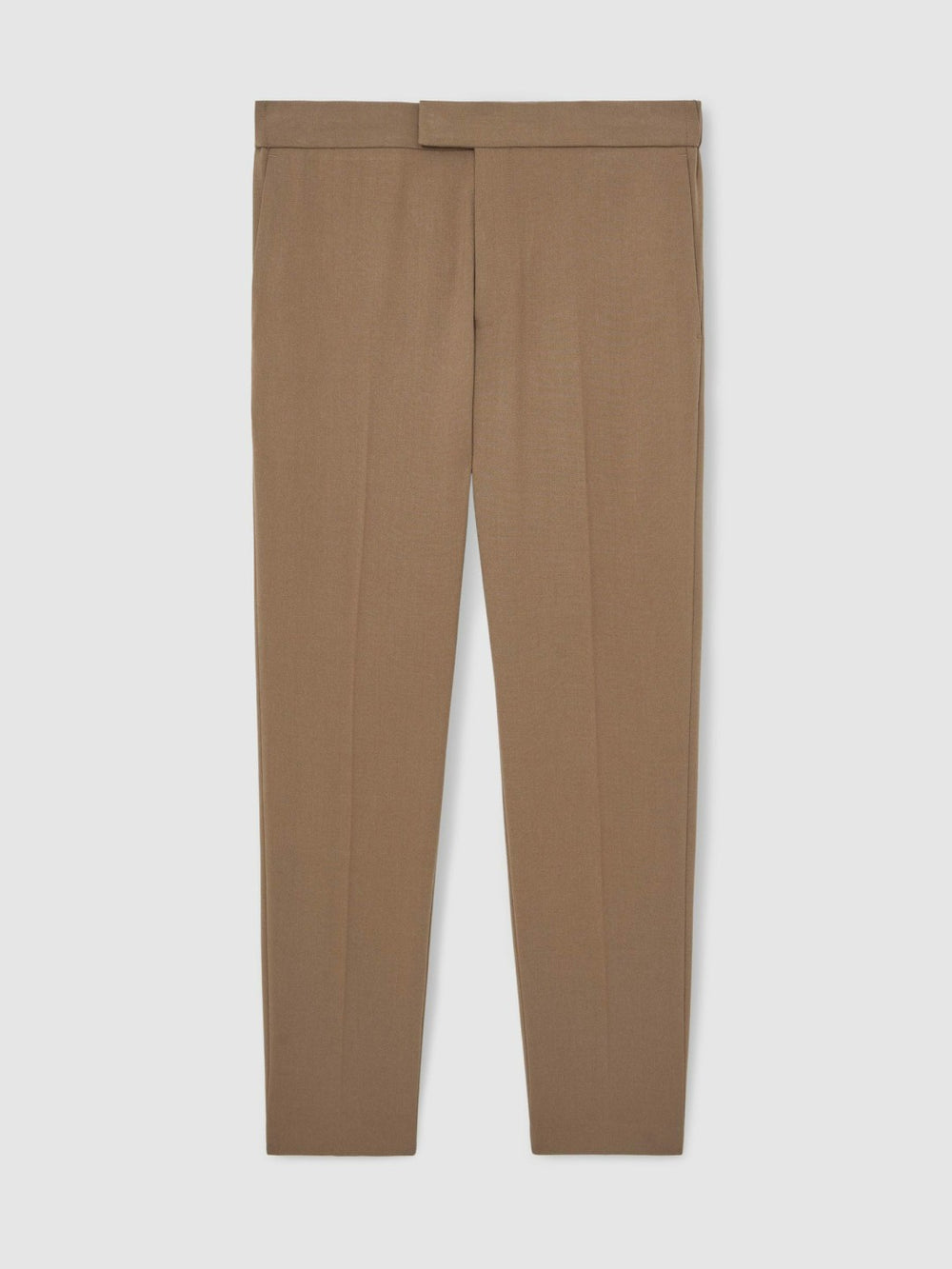 Slim-Fit Internal-Drawstring Trousers in Camel