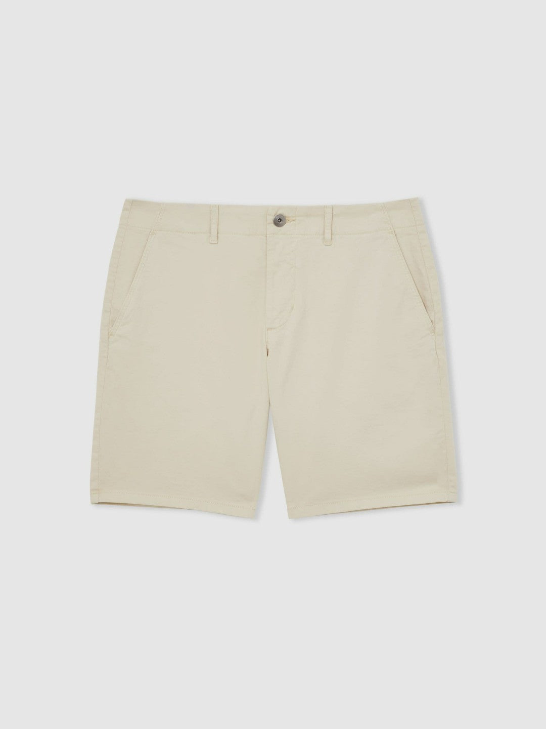 Paige Cotton Chino Shorts with Stretch in Cream