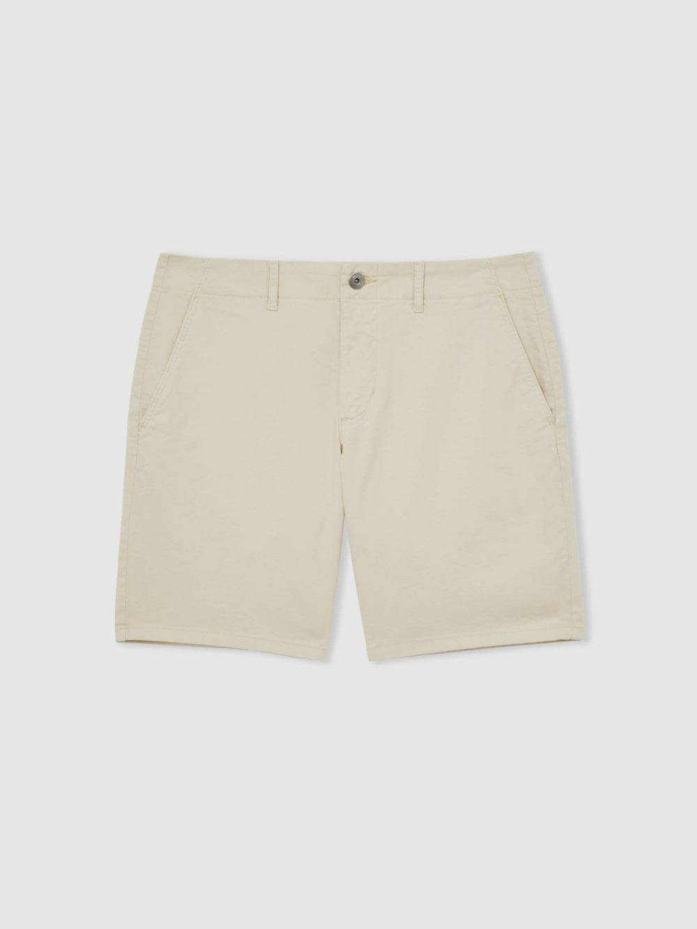Paige Cotton Chino Shorts with Stretch in Cream