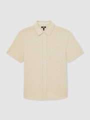 Paige Carillo Short Sleeve Shirt in Cream