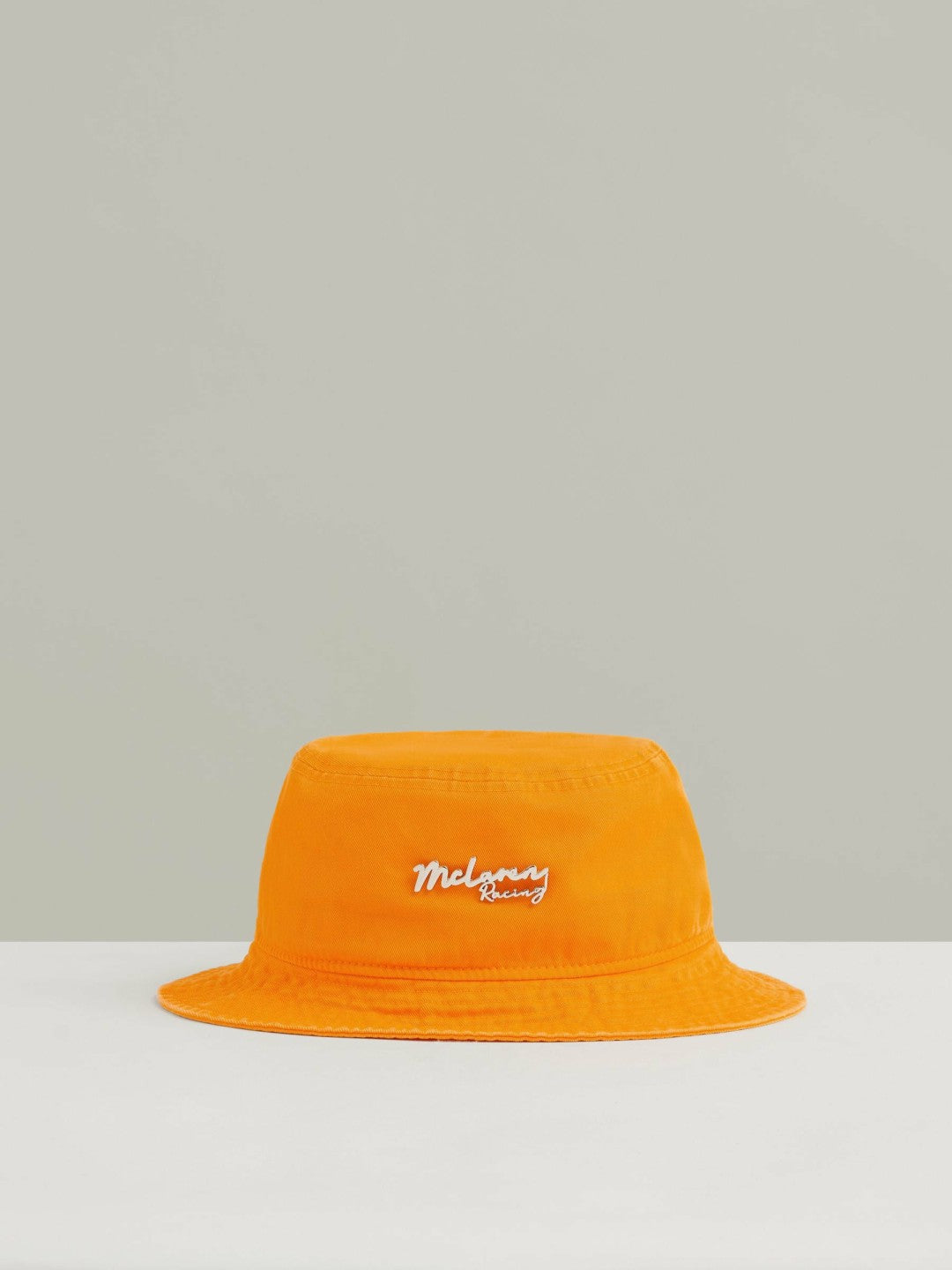 Unisex Fit McLaren Racing Cotton Bucket Hat in Papaya Orange