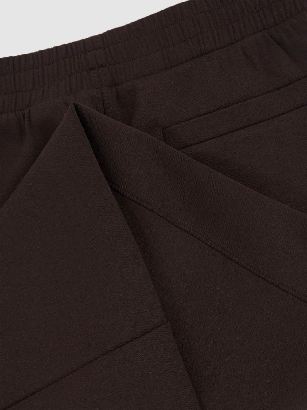 Tapered Elasticated-Waist Joggers in Plum