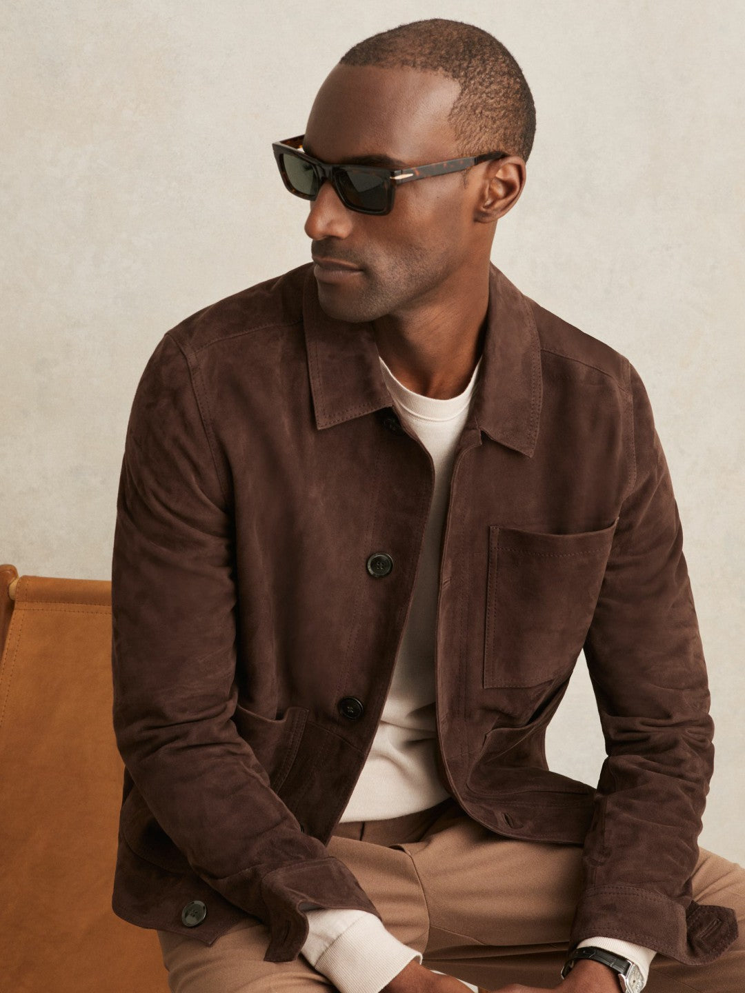 Jacket in Chocolate Brown