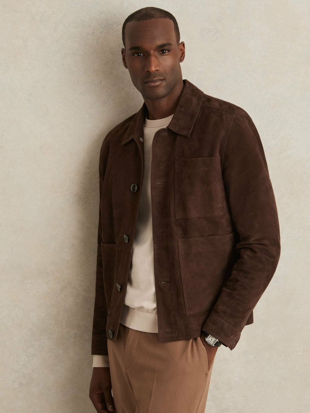 Jacket in Chocolate Brown