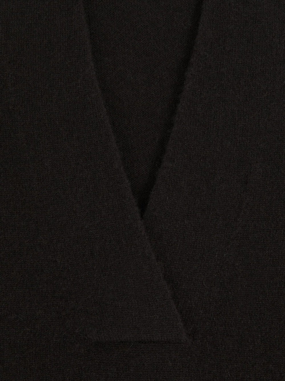 Cashmere V-Neck Jumper in Chocolate Brown