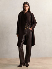 Petite Coat in Chocolate Brown