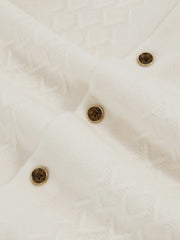9-13 yrs Wool V-Stitch Button-Through Cardigan in Off White