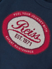 3-9 yrs Cotton Motor Cars Logo Jumper in Navy