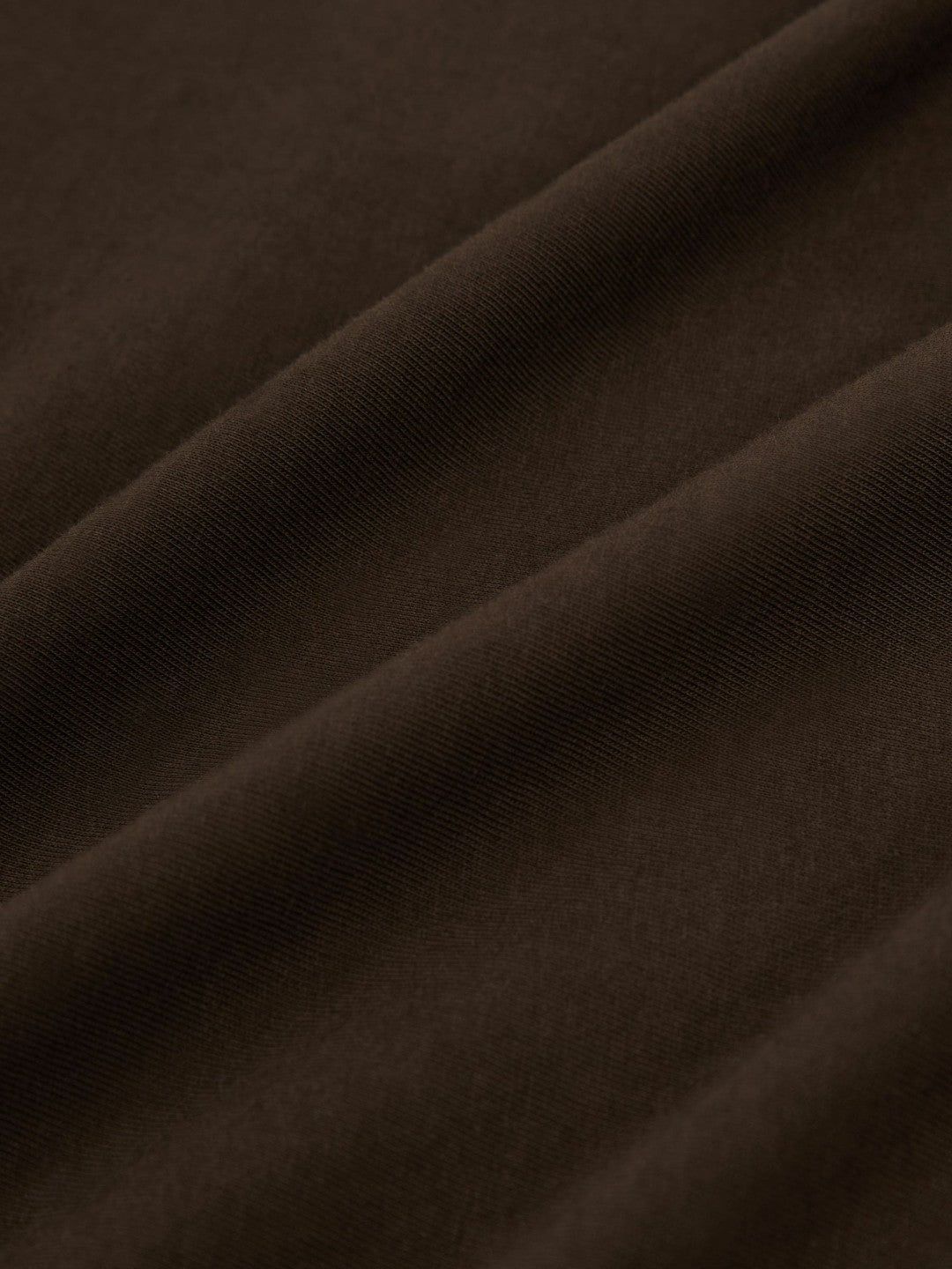 Cotton Crew Neck T-Shirt in Coco Brown