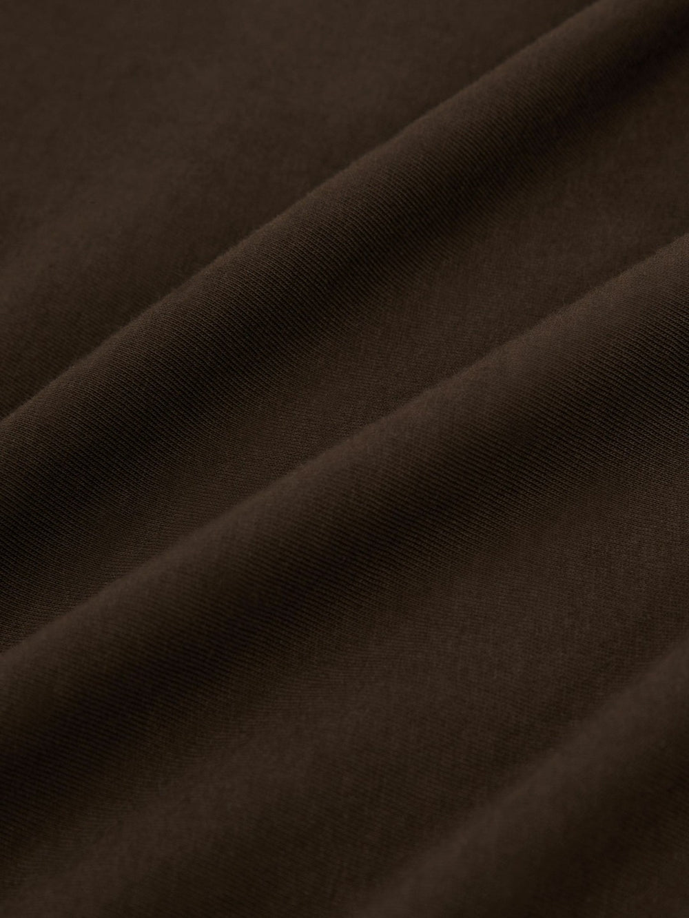 Cotton Crew Neck T-Shirt in Coco Brown