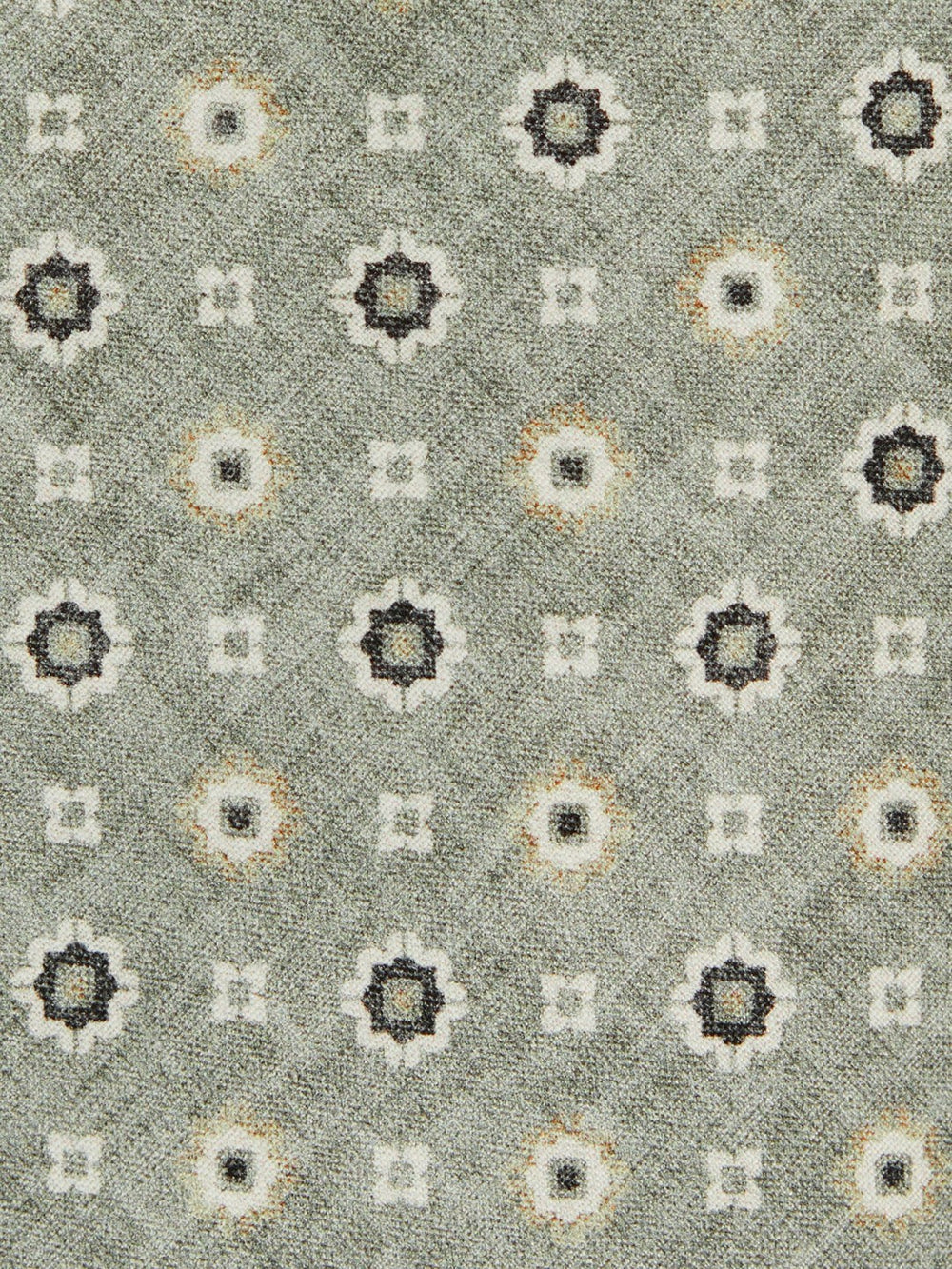 Silk Floral-Medallion Tie in Soft Sage