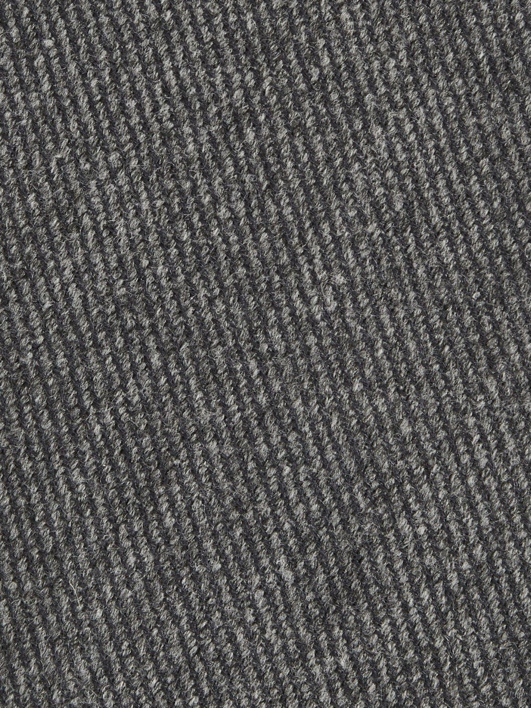Wool-Silk Textured Tie in Charcoal