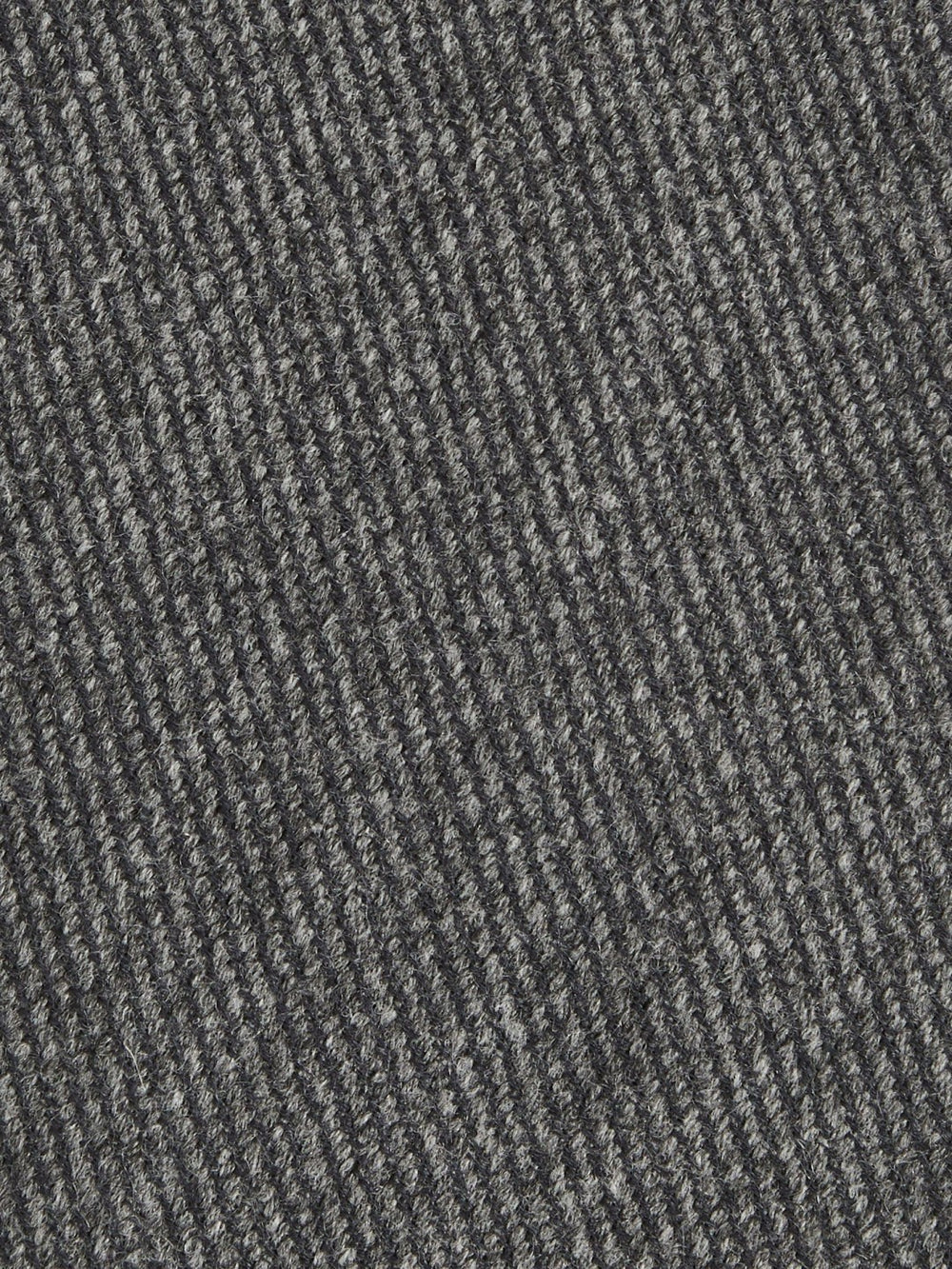 Wool-Silk Textured Tie in Charcoal