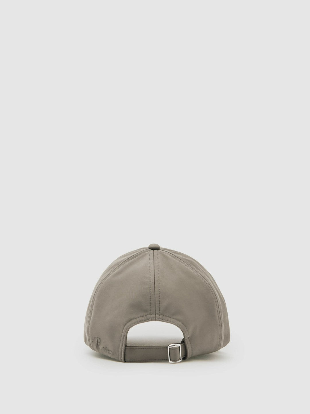 Embroidered Logo Tech Baseball Cap in Mushroom Brown