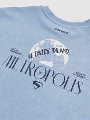 3-9 yrs Superman Metropolis Logo T-Shirt in Light Blue