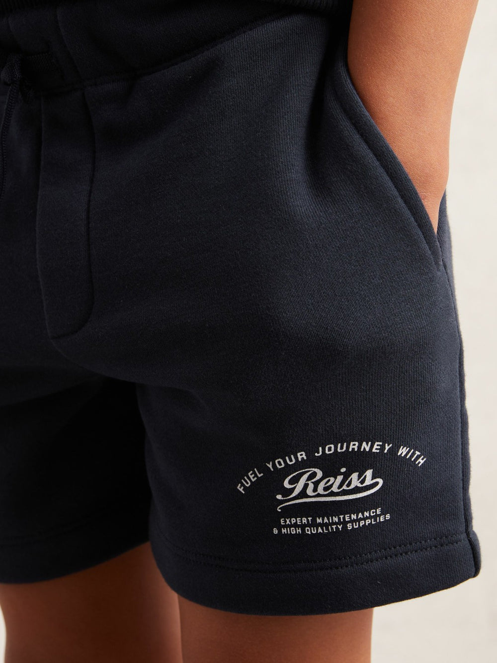 13-14 yrs Cotton Blend Motor Cars Sweat Shorts in Washed Blue