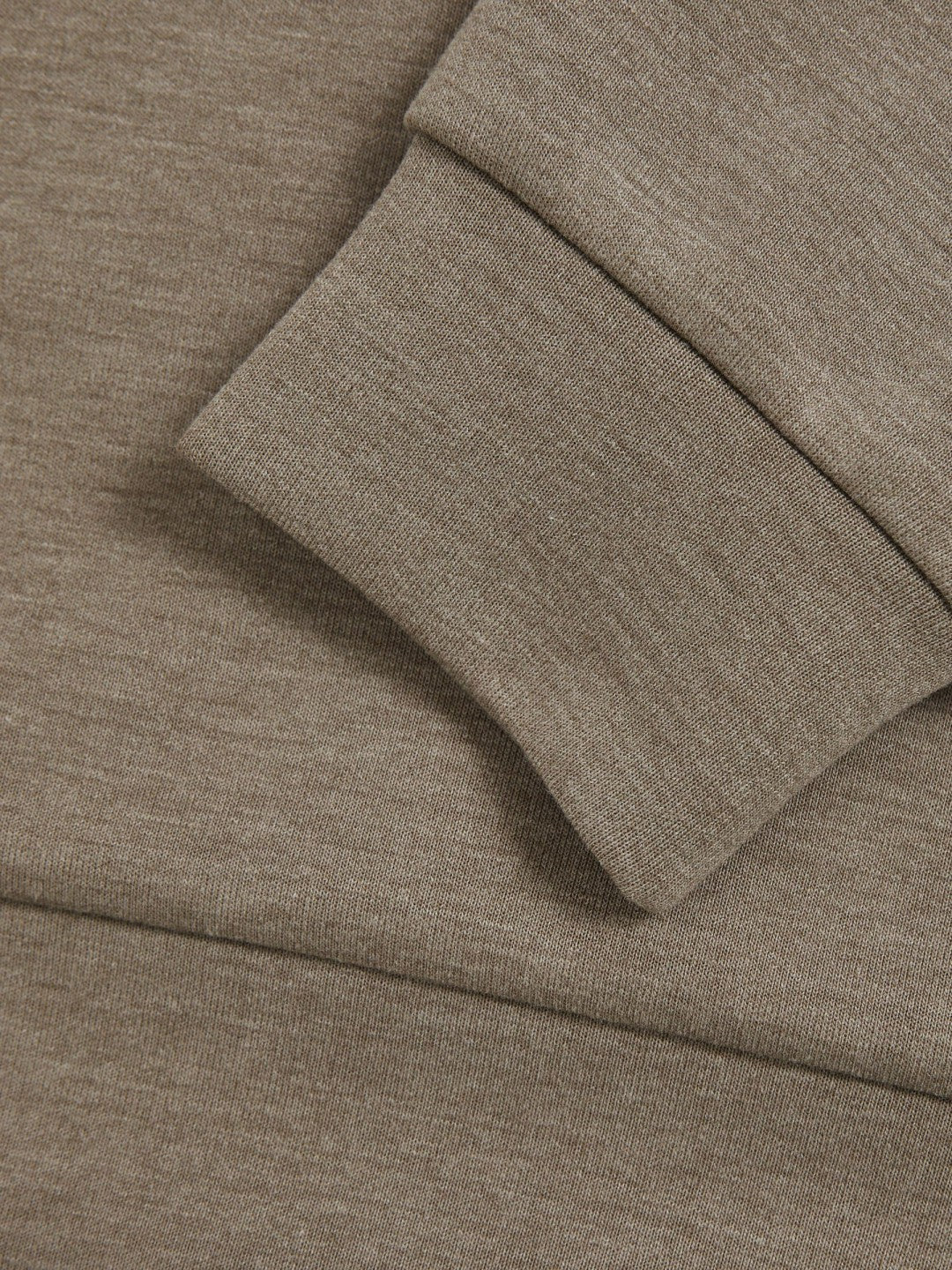 Interlock Jersey Hoodie in Taupe Brown