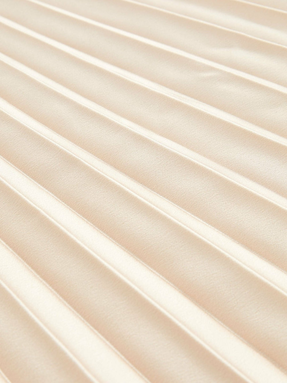 Pleated Midi Skirt in Champagne Neutral