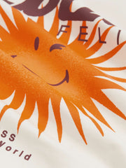 3-9 yrs SmileyWorld Sun Motif T-Shirt in Off White
