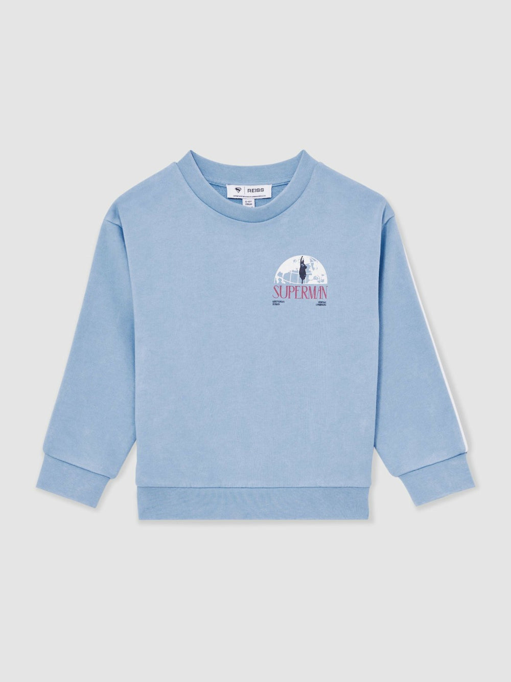 13-14 yrs Superman Logo Print Sweatshirt in Light Blue