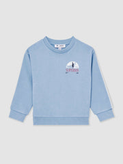 13-14 yrs Superman Logo Print Sweatshirt in Light Blue