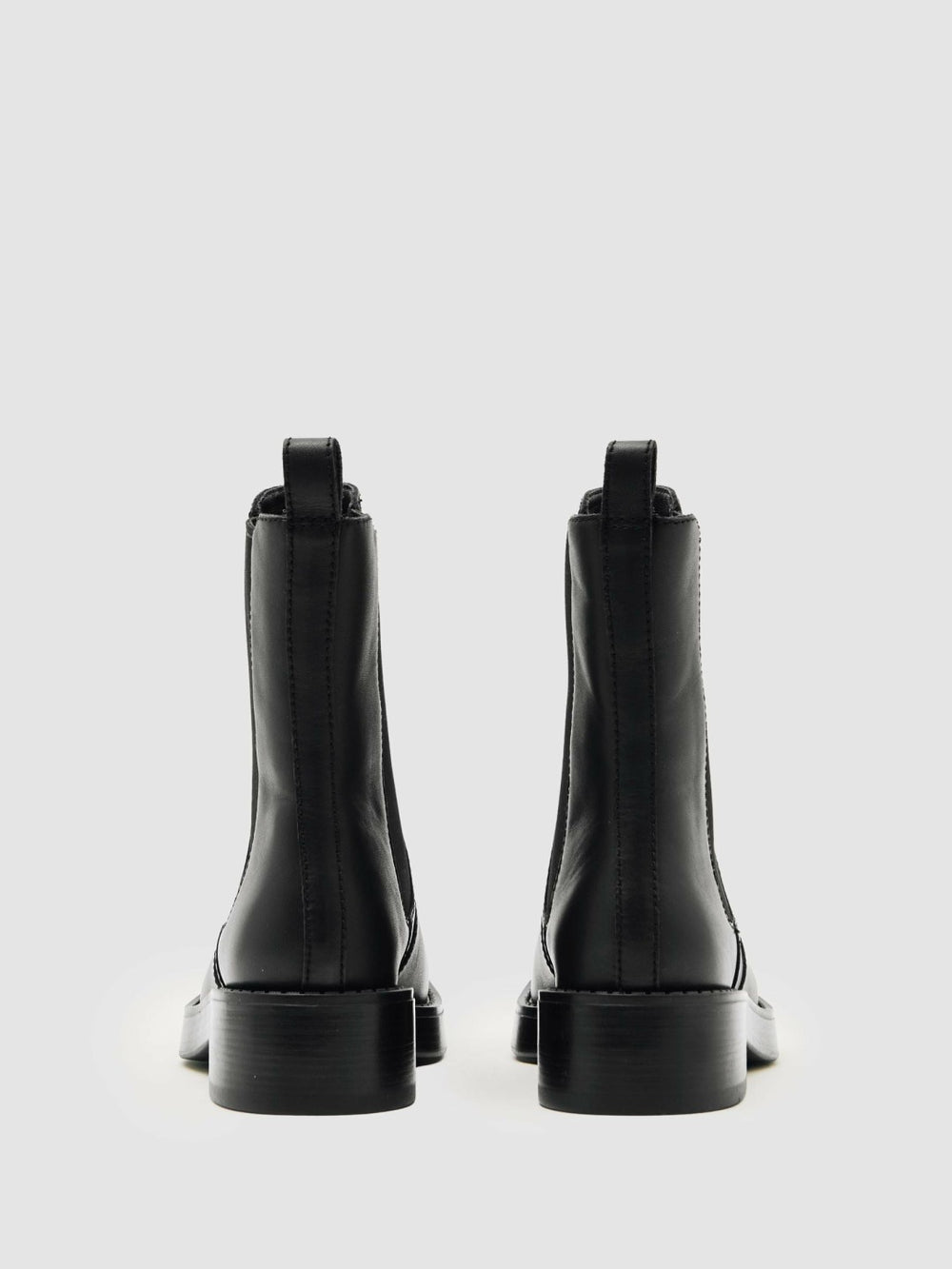 Leather Chelsea Boots in Black