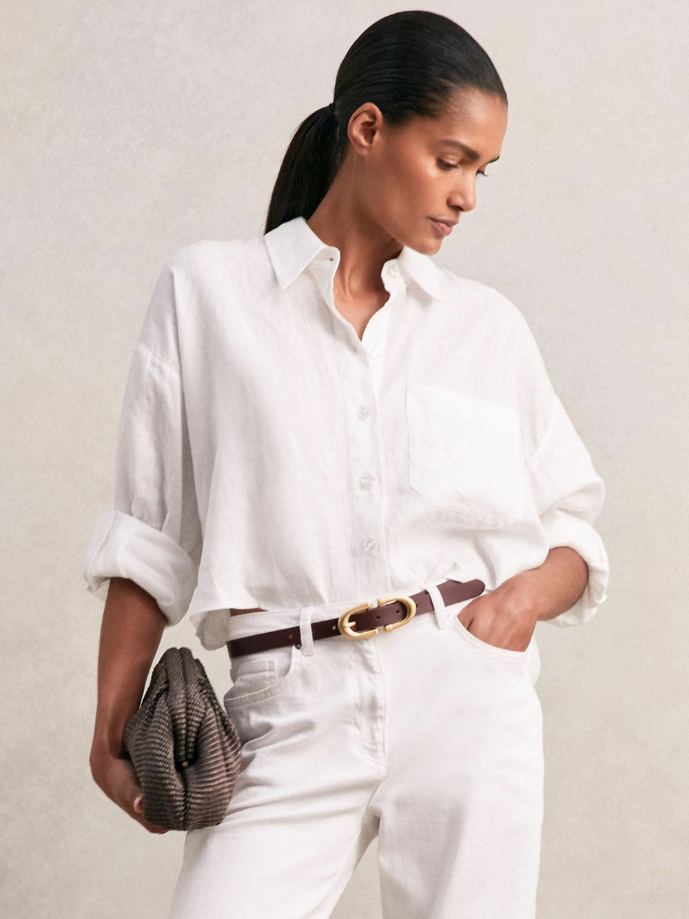 Horseshoe Belt in Burgundy