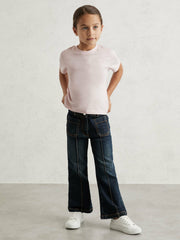 3-9 yrs Cotton Crew Neck T-Shirt in Pink